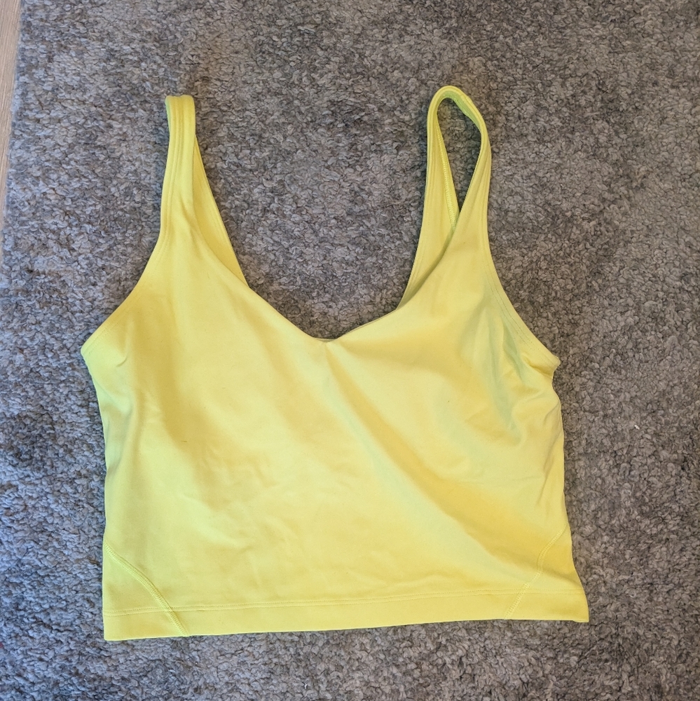 Lululemon neon yellow align tank